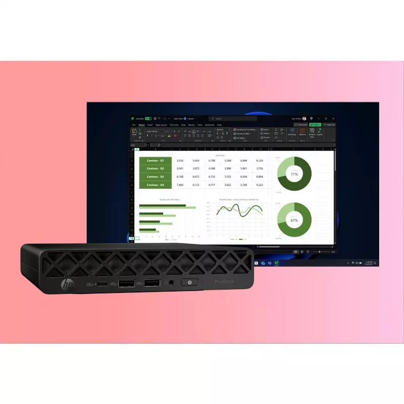 Počítač HP ProDesk 4 G1i AI Mini Core Ultra 5 225T RAM 16GB SSD 512GB Intel Graphics OS Win 11 Pro