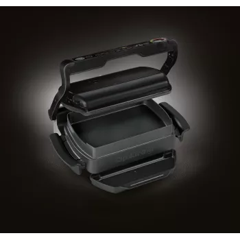 Kontaktný gril Tefal GC7148 — 2000 W, nerezové puzdro, obdĺžnikový, nastaviteľný termostat, grilovacia plocha, 365×365×175 mm