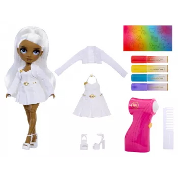 Rainbow High Air Brush & Create Fashion Dolls – sivé oči, módna bábika, ženské, 4 rok(y), chlapec/dievča, viacfarebné