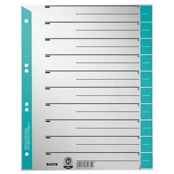 Leitz 16520030 tab-register numerický tab-register kartón modrá, sivá