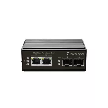 LevelOne IGP-0432 sieťový switch unmanaged gigabit ethernet (10/100/1000) Power over Ethernet (PoE) čierna