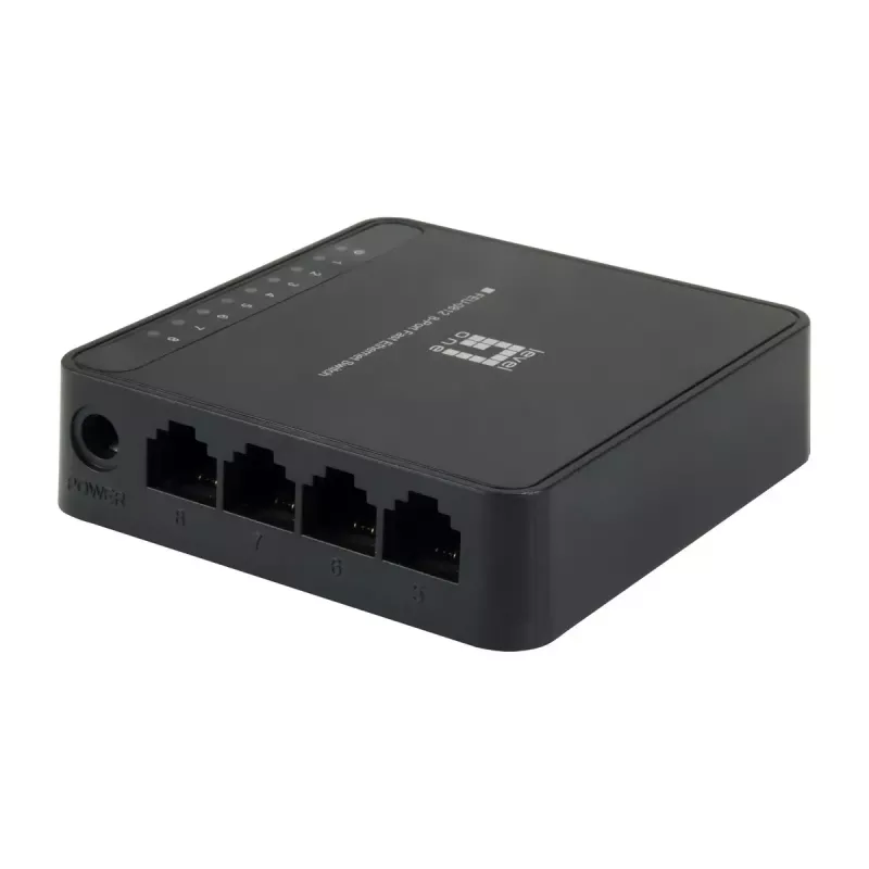 LevelOne FEU-0812 sieťový switch unmanaged Fast Ethernet (10/100) čierna