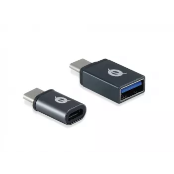 Conceptronic DONN04G USB-C na USB A/MicroB OTG adaptér 2 balenie, 10Gbps (C-A), 480Mbps (C-MicroUSB)