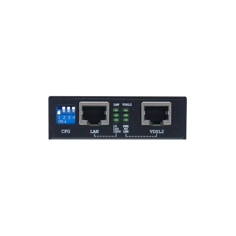 LevelOne gigabit ethernet over VDSL2, 1000 Mbit/s, IEEE 802.3, IEEE 802.3u, IEEE 802.3z, Fast Ethernet, gigabit ethernet, 10,100,1000 Mbit/s, 3000 m, čierna