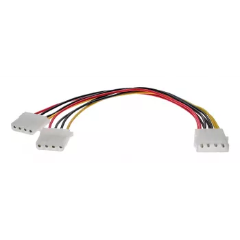 InLine interný napájací Y kábel 1x 5,25 palcov Molex / 2x 5,25 palcov Molex 0,20 m