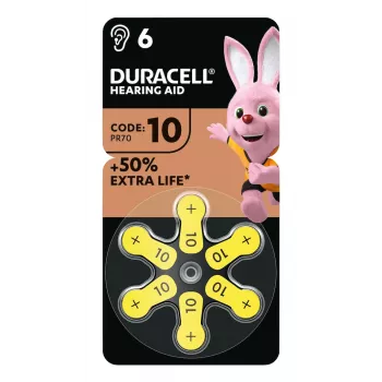 Zink-Luft gombíková batéria Duracell 1,45 V model 397888 (typ 10)
