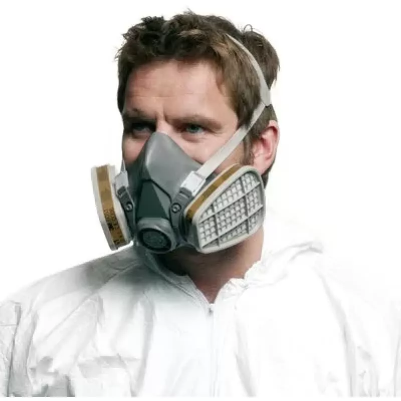 Respirátor 3M séria 6000 L, opakovane použiteľná polomaska, veľkosť L, sivá
