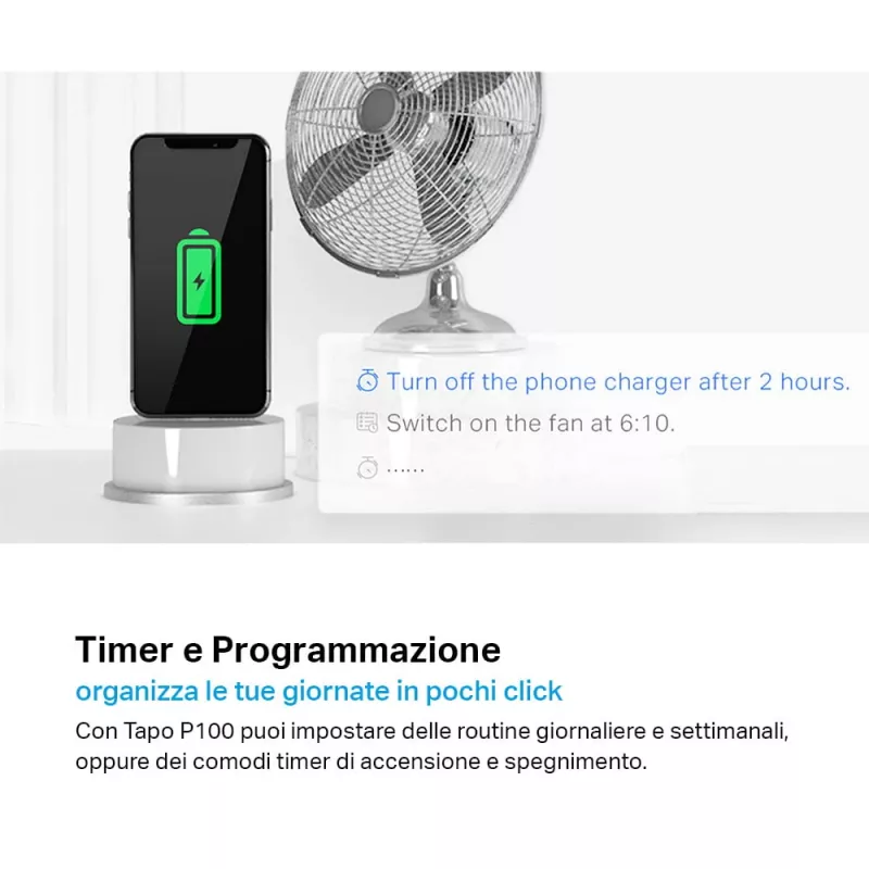 TP-LINK Tapo P100 smart zásuvka biela 2300 W