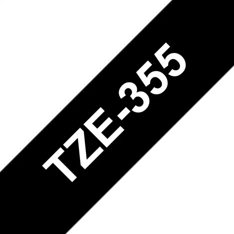 Etiketová páska Brother TZe355 24mm biela na čiernu