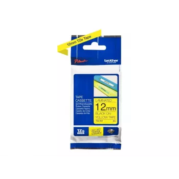 Etiketová páska Brother TZe-631 (TZe) 12 mm x 8 m, čierna na žltú