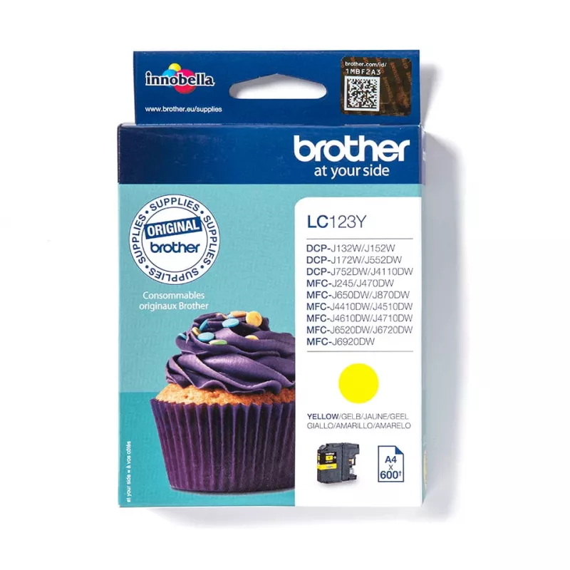 Atramentová kazeta Brother LC123Y žltá