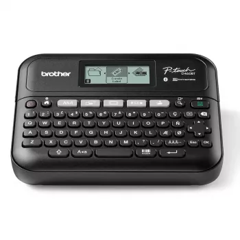 Tlačiareň etikiet Brother PT-D460BTVP termotransfer 180×180 dpi 30 mm/s káblová & Bluetooth QWERTY páska TZe