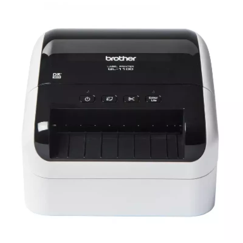 Brother QL-1110NWB, DK, priama termo, 300 x 300 DPI, 110 mm/s, káblová & bezdrôtová, čierna, biela