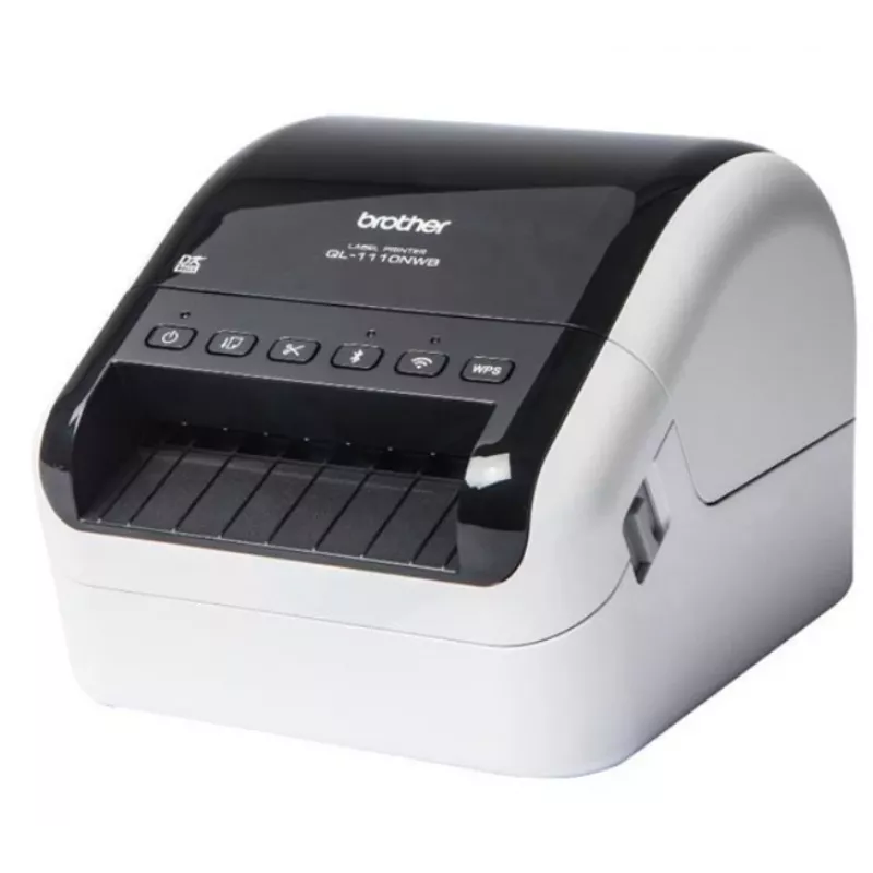 Brother QL-1110NWB, DK, priama termo, 300 x 300 DPI, 110 mm/s, káblová & bezdrôtová, čierna, biela