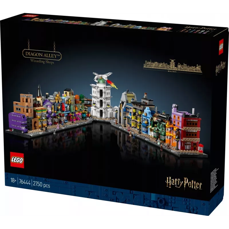 LEGO HARRY POTTER 76444 obchody s kúzlami v Šikmej uličke