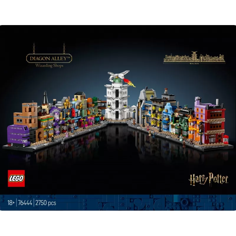 LEGO HARRY POTTER 76444 obchody s kúzlami v Šikmej uličke