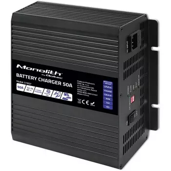 Nabíjačka batérií QOLTEC 51957 50A 12V pre batérie LiFePO4, AGM, GEL, SLA