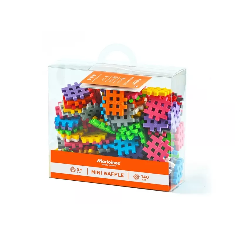 Marioinex Mini Waffle 140 stavebnica — 140 dielov, viacfarebná, pre deti od 3 rokov