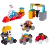 Stavebné kocky Marioinex Mini Waffle Constructor 300 — kompatibilná stavebnica, 300 dielov, viacfarebná