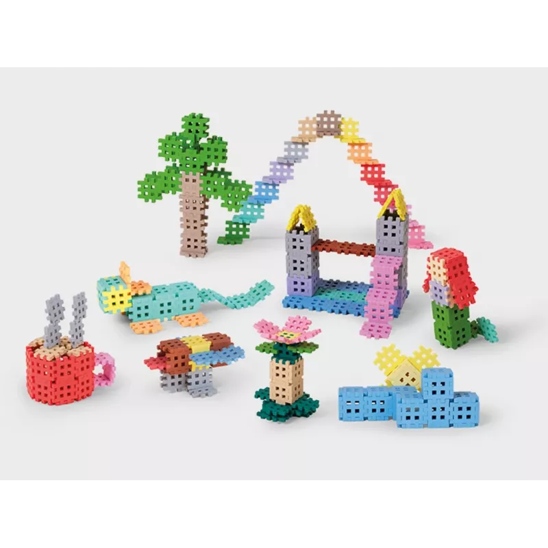 Konštrukčné kocky Marioinex Waffle Blocks mini pastel 500-dielna sada
