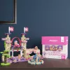Stavebnica Marioinex Waffle Mini Blocks Princess — 280 dielov, viacfarebná, box, vek 6+