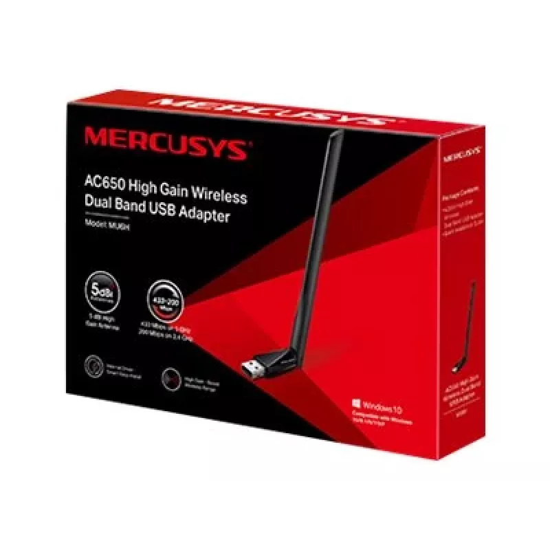 Mercusys AC650 High Gain Wireless Dual Band USB adaptér