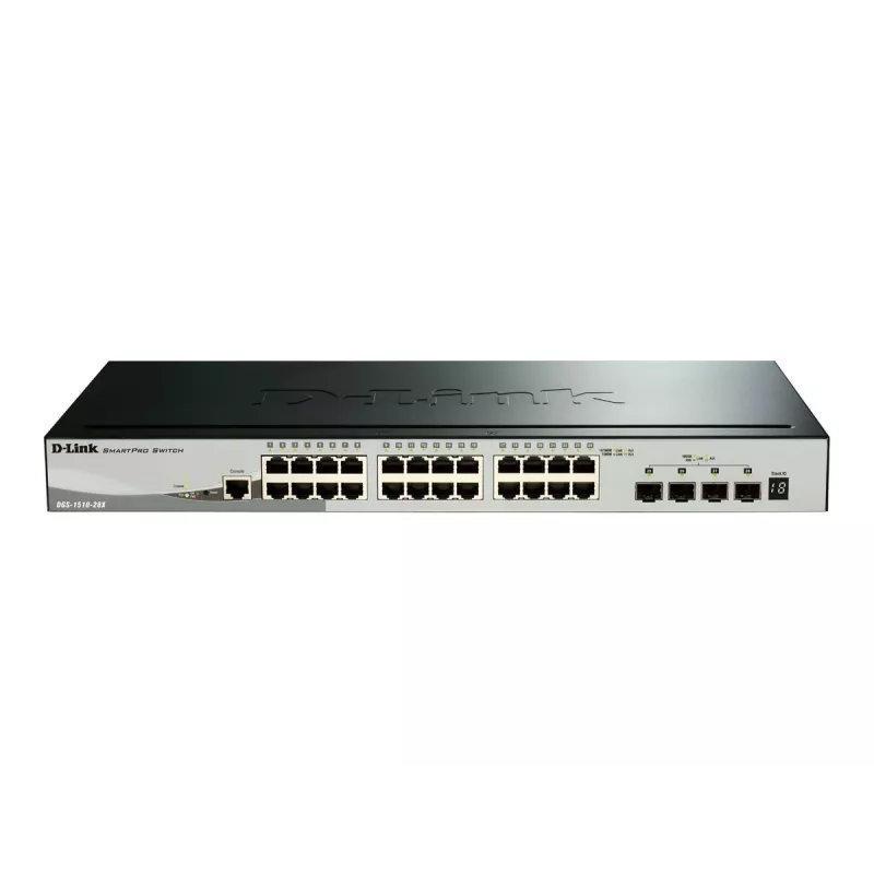 D-Link DGS-1510 Managed L3 Gigabit Ethernet (10/100/1000) čierna