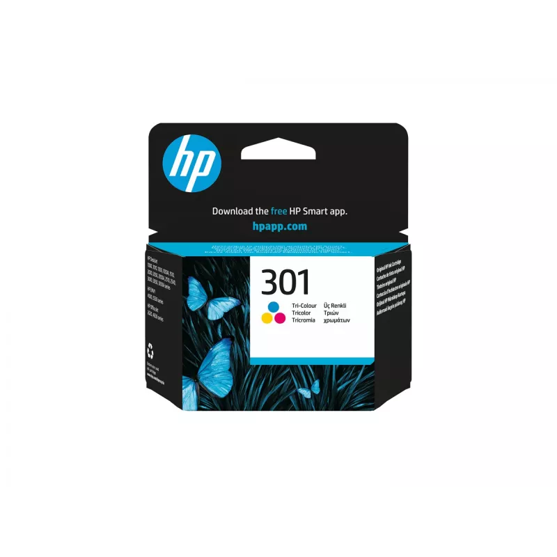 HP 301 originálna atramentová kazeta, trojfarebná