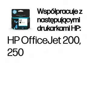 HP 62 čierna originálna atramentová kazeta
