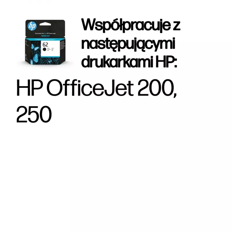 HP 62 čierna originálna atramentová kazeta