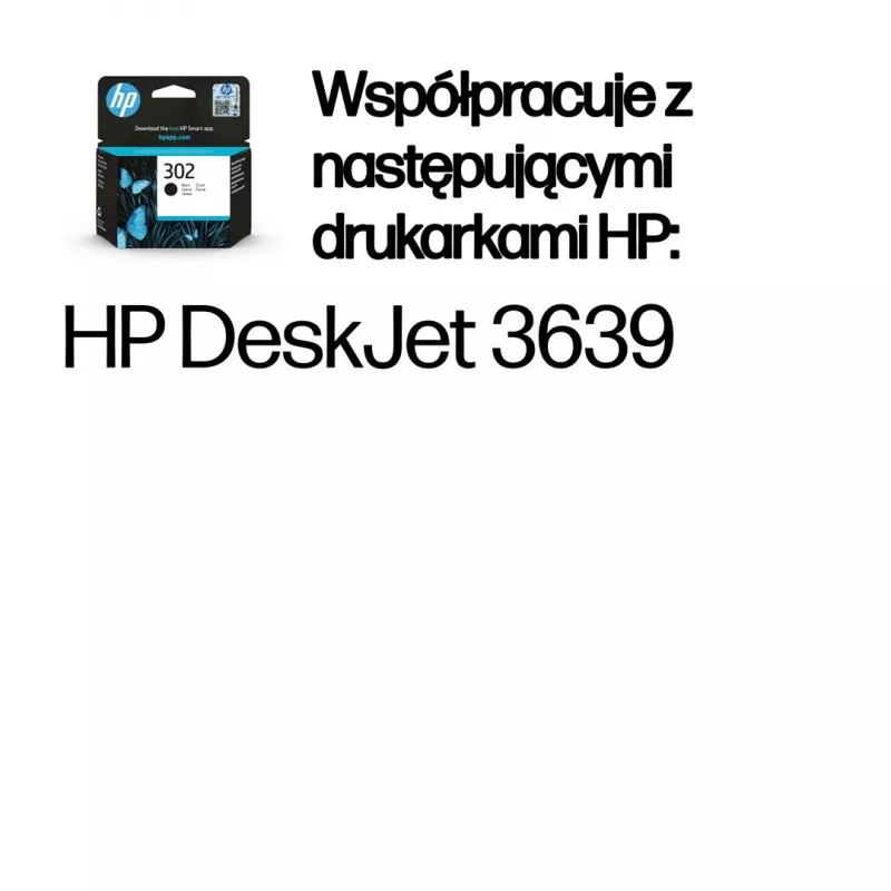 HP 302 čierna originálna atramentová kazeta