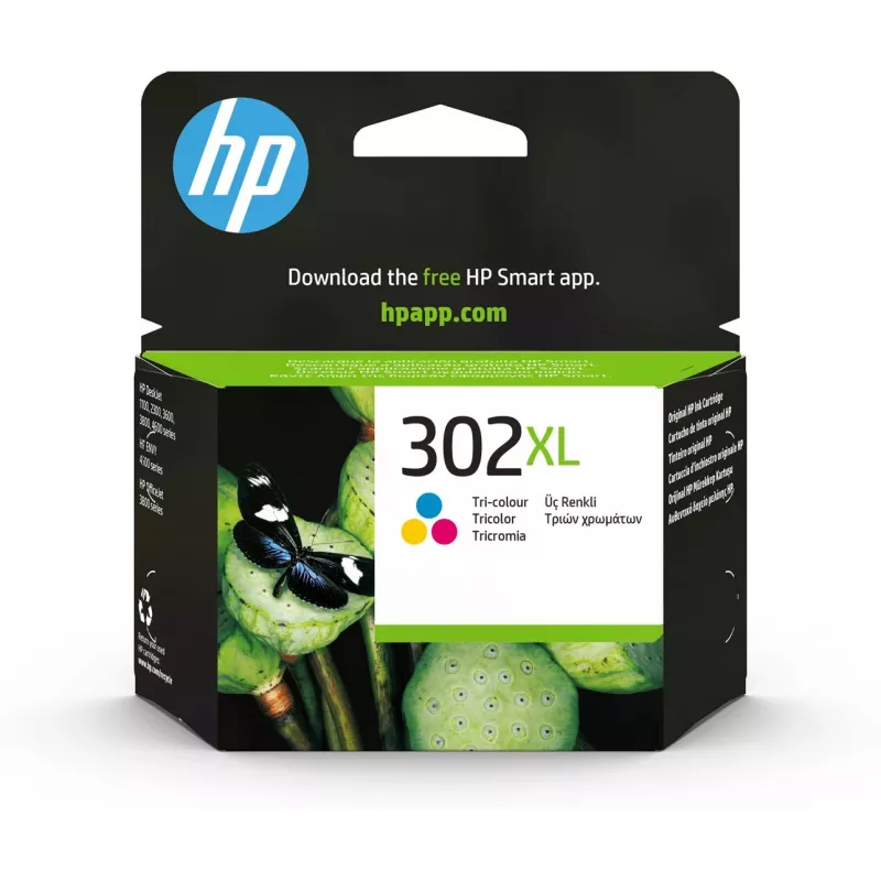 HP 302XL High Yield tri-color originálna atramentová kazeta