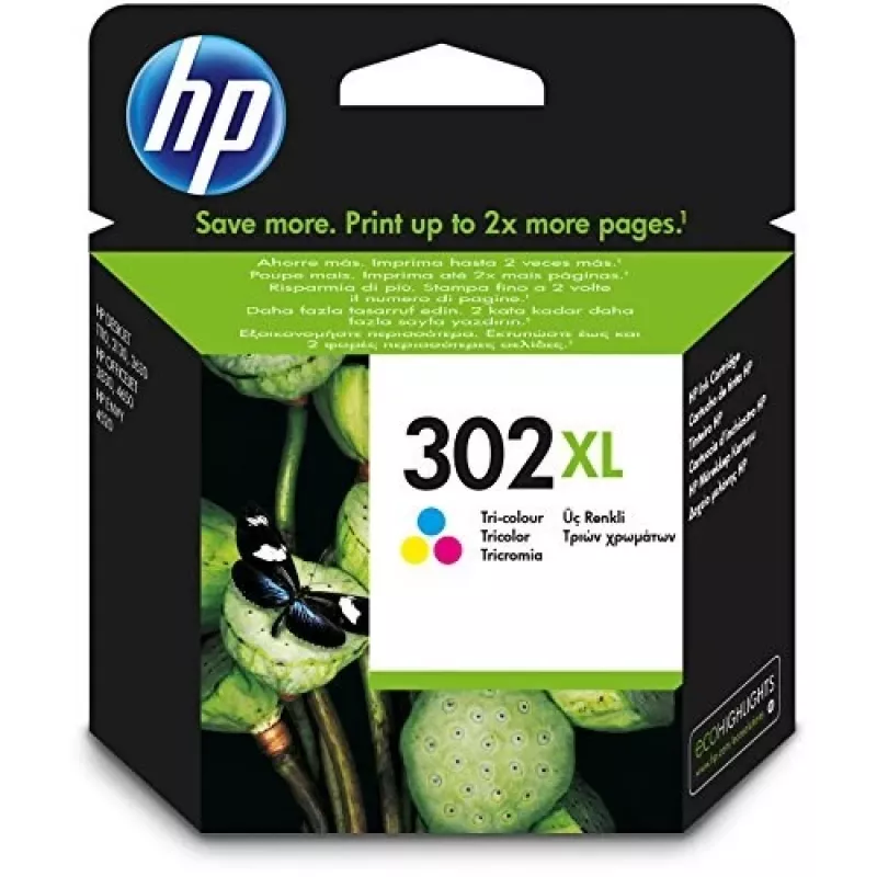 HP 302XL High Yield tri-color originálna atramentová kazeta