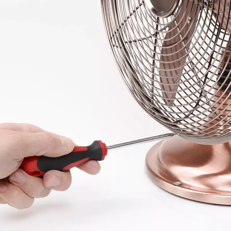 Stolný ventilátor Tristar VE-5970 Retro stolný ventilátor medený 30 cm