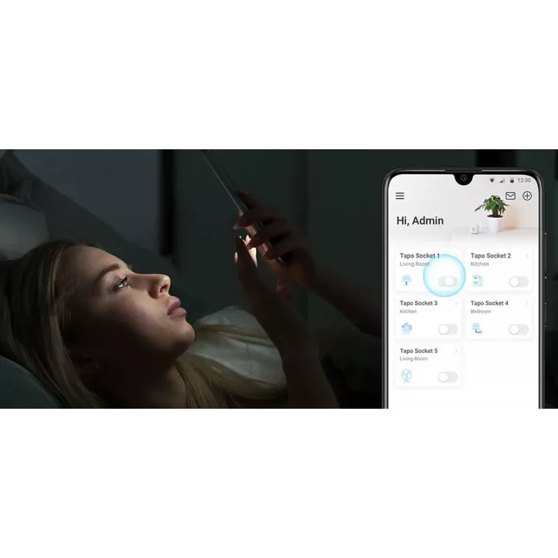 Tapo P100 V2 - inteligentná zásuvka - Mini - bezdrôtová - 802.11b/g/n, Bluetooth 4.2 - 2