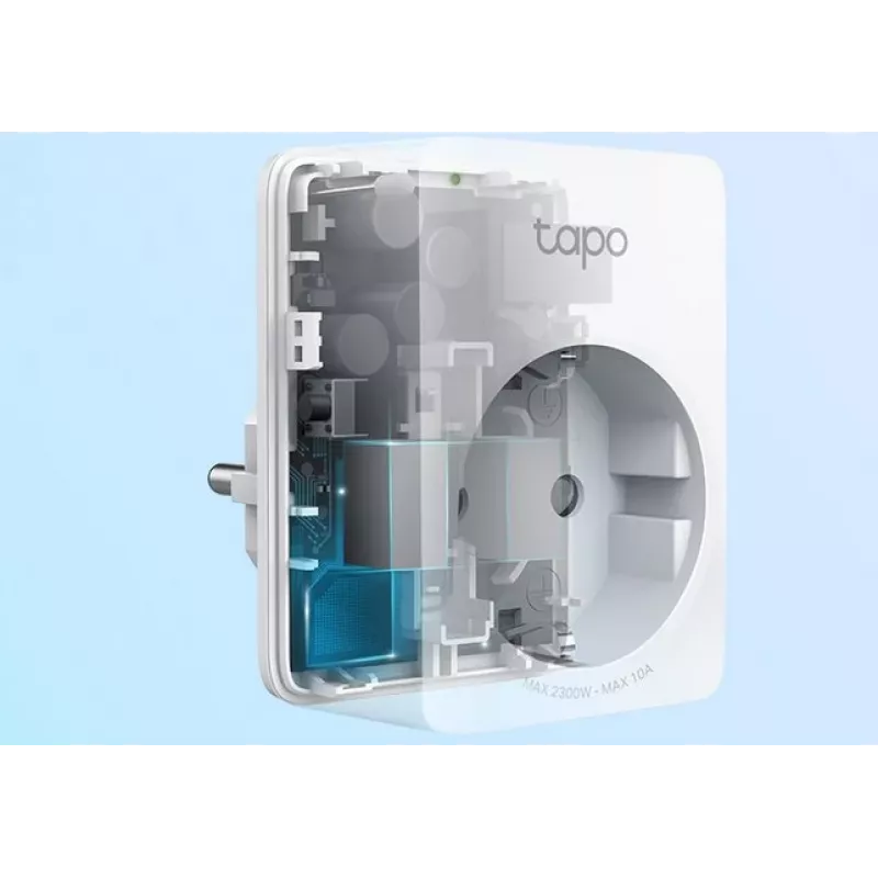 Tapo P100 V2 - inteligentná zásuvka - Mini - bezdrôtová - 802.11b/g/n, Bluetooth 4.2 - 2