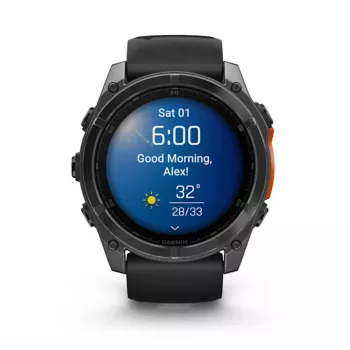 Garmin Fenix 8 3,56 cm (1,4) AMOLED 51 mm digitálne 454 x 454 pixelov dotyková obrazovka titán WLAN GPS (satelit)