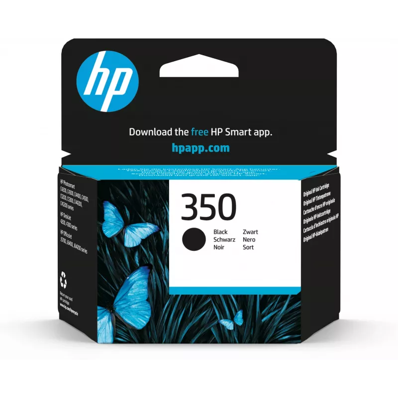 HP 350 originálna čierna atramentová kazeta