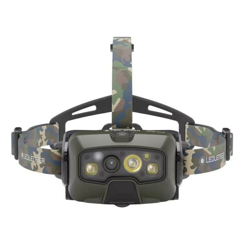 Ledlenser HF8R Core RGB Camouflage – čelová lampa LED baterka, zelená