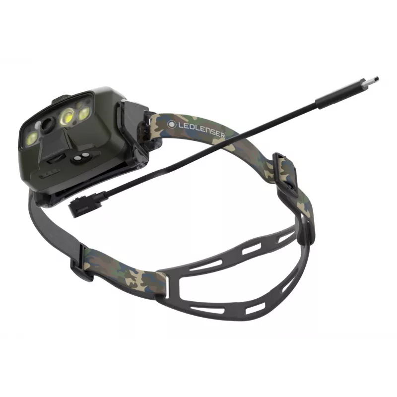 Ledlenser HF8R Core RGB Camouflage – čelová lampa LED baterka, zelená