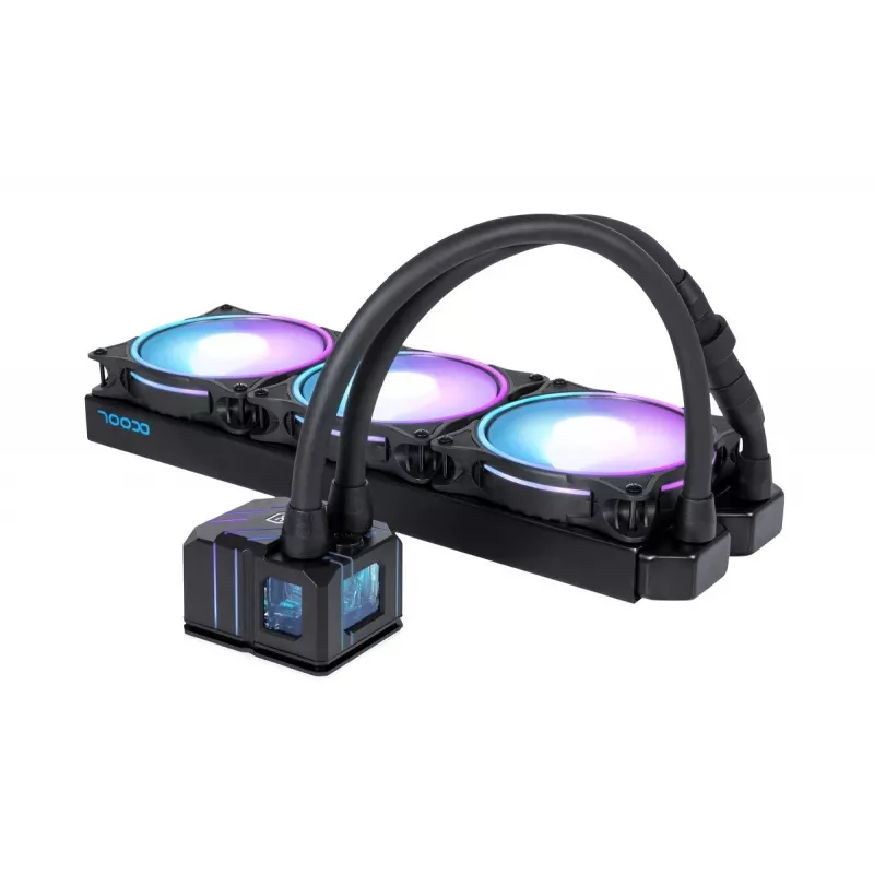 Alphacool Eisbaer Pro Aurora 360 procesorový all-in-one kvapalinový chladič 12 cm čierna, biela 1 ks