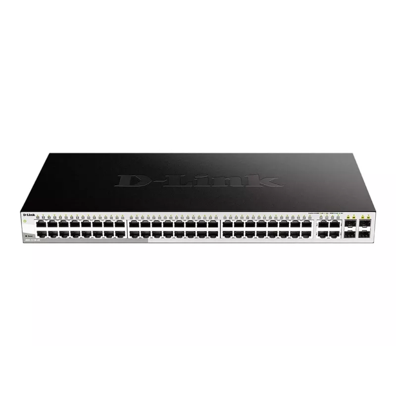 D-Link 48-portový Gigabit Smart Managed switch so 4 combo portami 1000BASE-T/SFP