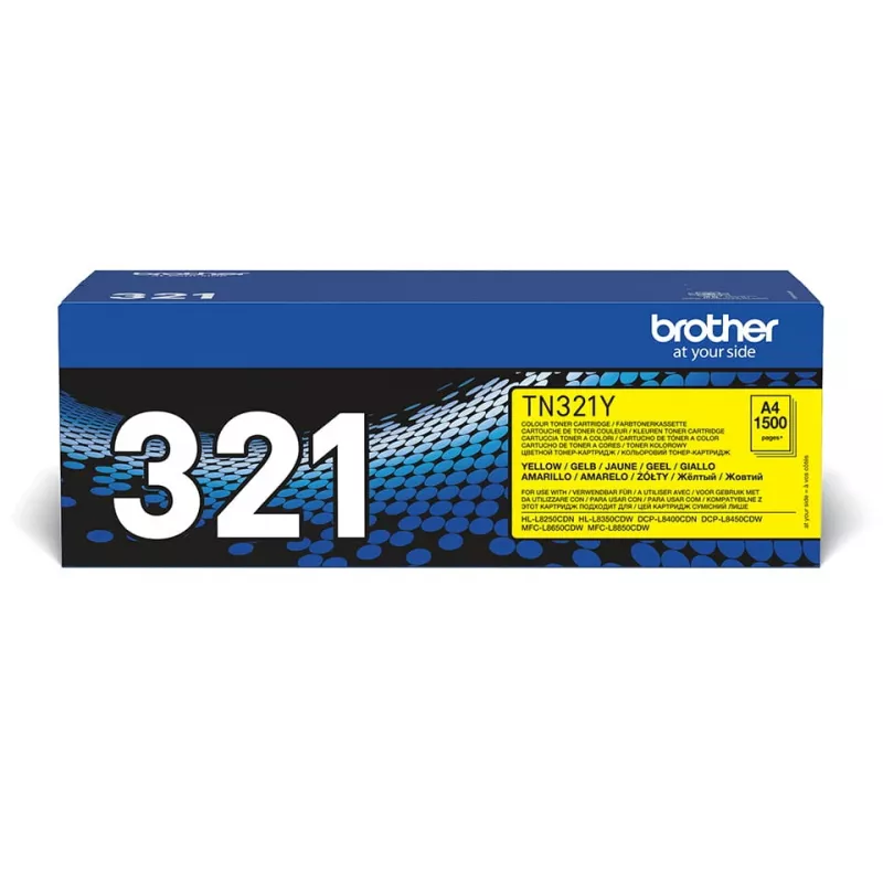 Brother TN-321Y tonerová kazeta, žltá, 1500 strán