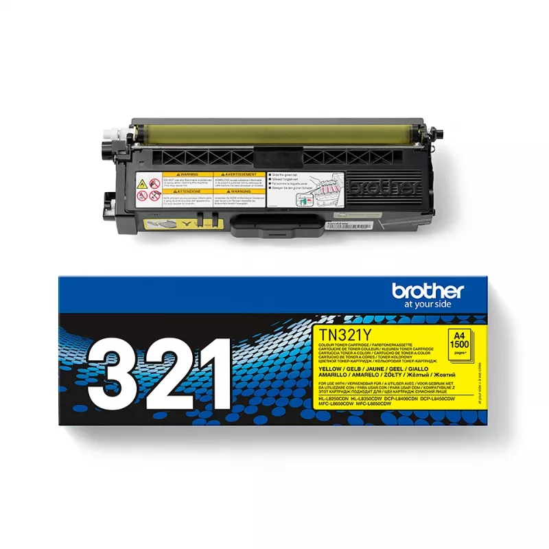 Brother TN-321Y tonerová kazeta, žltá, 1500 strán