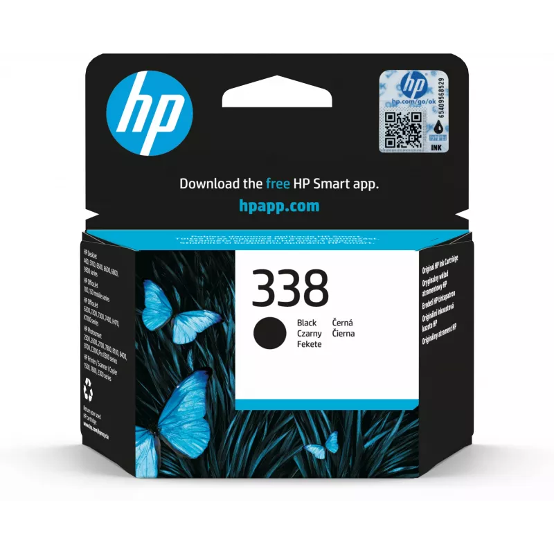 HP 338 atrament 11ml čierny PS8150 8450 DJ5740 6540 6840 PSC2610 2710 2355 (ML)