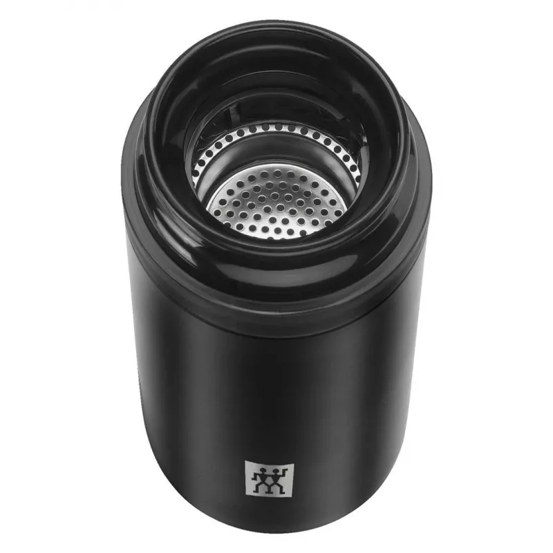 Termoska ZWILLING THERMO 0,42 l, nerez, čierna, 7 h teplé / 10 h studené