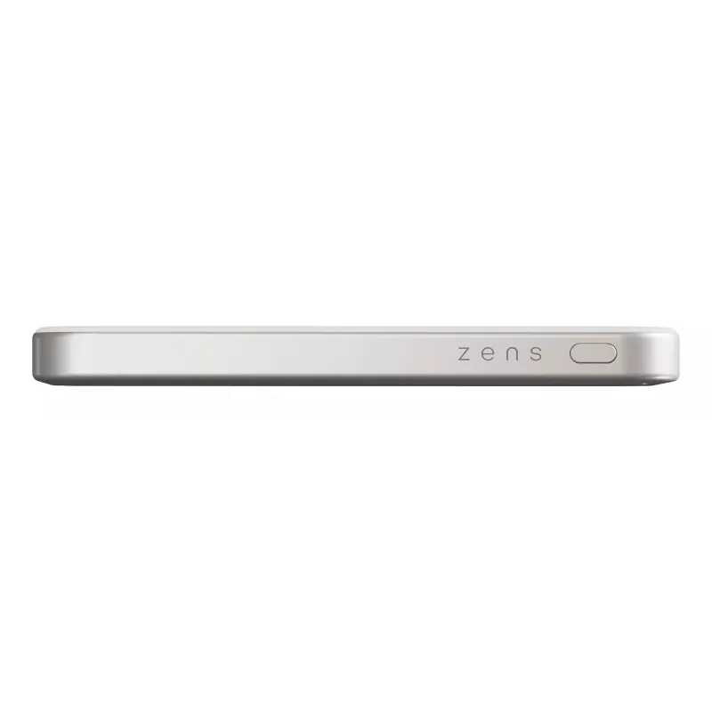 ZENS Pro 1 tenký 5000 mAh bezdrôtové nabíjanie biely