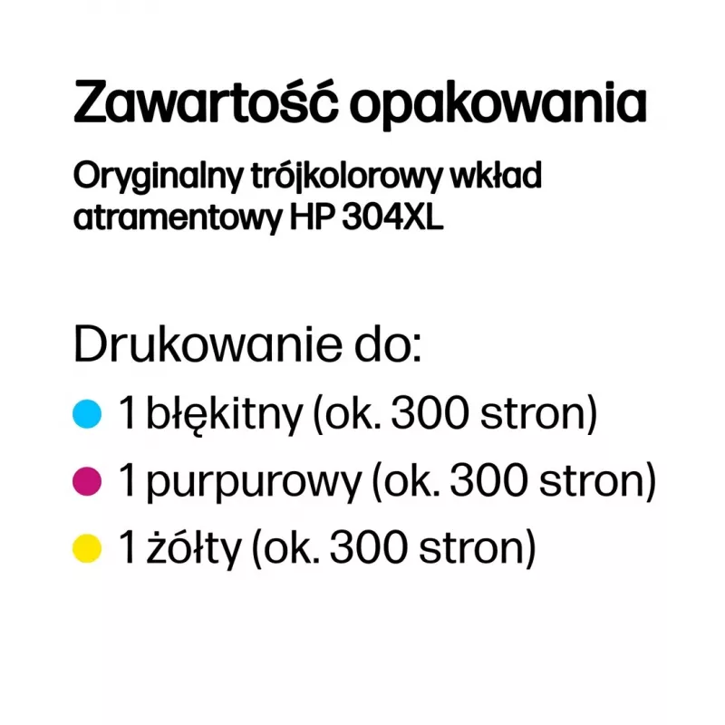 HP 304XL tri-color originálna atramentová kazeta
