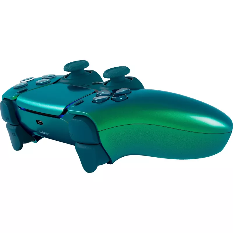 Bezdrôtový gamepad Sony pre PlayStation 5 a iOS – Bluetooth/USB-C, analógový/digitálny, integrovaná batéria, 160×106×66 mm, tyrkysová