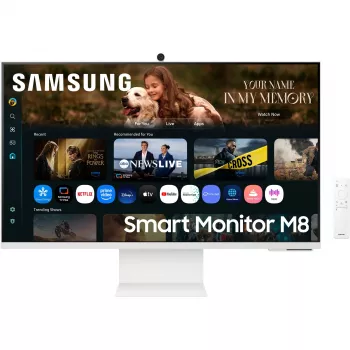 LCD monitor | SAMSUNG | LS32FM801UUXDU | 32 | Smart/4K | panel VA | 3840x2160 | 16:9 | 60 Hz | 4 ms | farba biely | LS32FM801UUXDU
